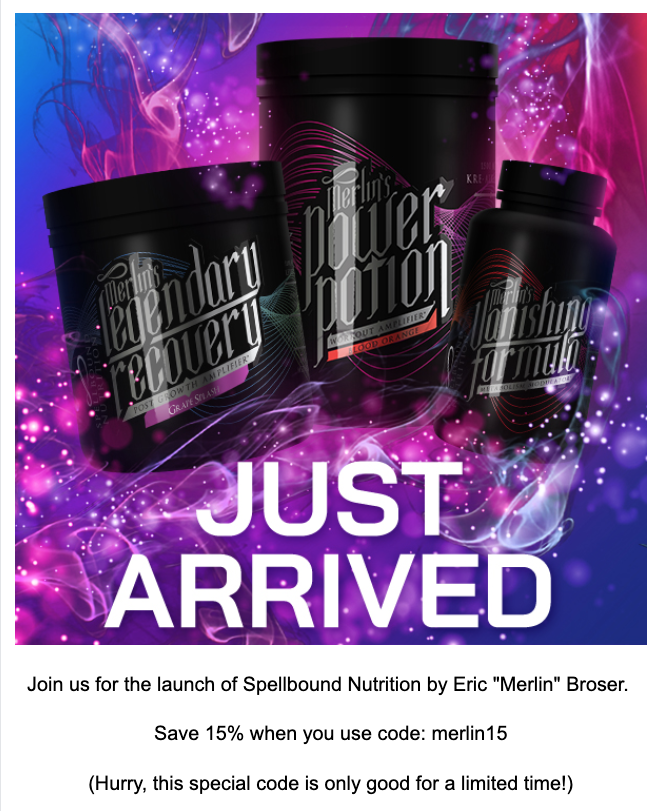 EricBroser's tweet photo. #SPELLBOUNDNUTRITION -

https://t.co/3eLXYXIYmN https://t.co/9I5c3BmG5y