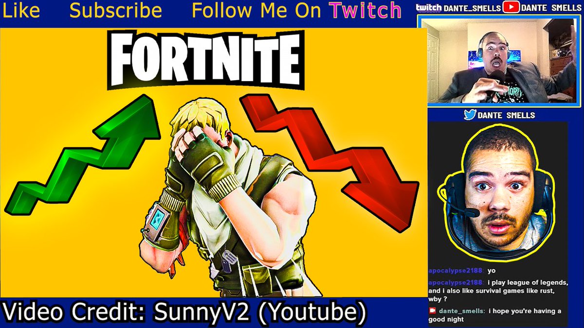 Dante_Smells's tweet photo. Check Out My Fortnite Rise And Fall Reaction 👇
https://t.co/qM8LLYou8k  👈👈👈👈👈 https://t.co/yqE5VxUWES
