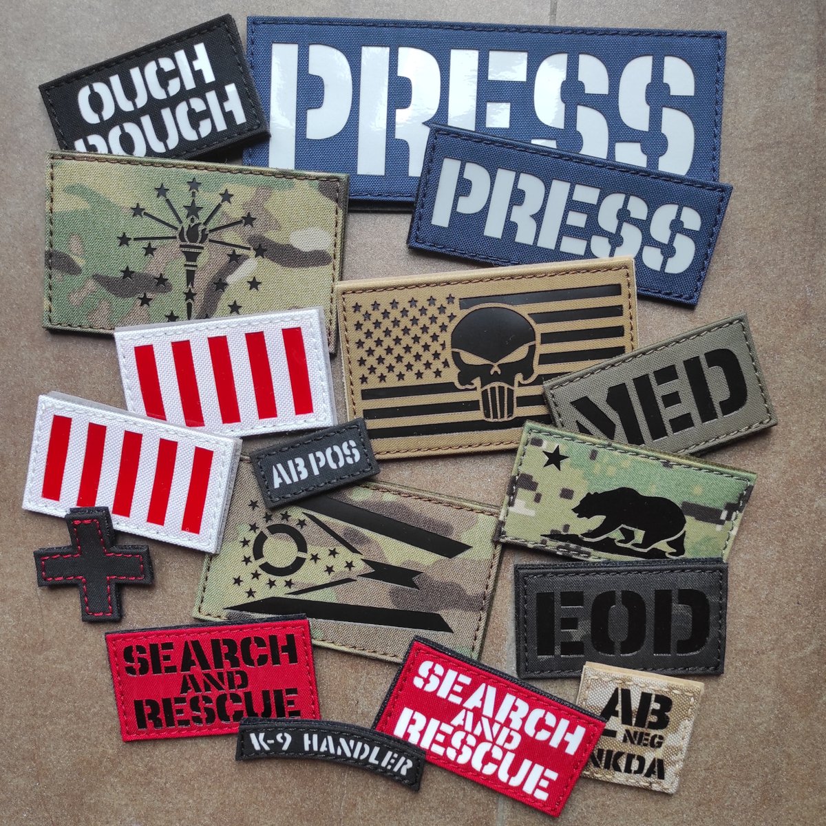 tacticalfreaky's tweet photo. Some of the laser cut patches shipped today worldwide, thanks so much to all the people receiving these! On https://t.co/2OylyhkoCv.

#lasercutpatches #loadout #milsimairsoft #tacticalfreaky #tactical_freaky #infraredpatches #velcropatch #tacticalpatch #patchoftheday #patchaddict https://t.co/K3P7R0rN8f