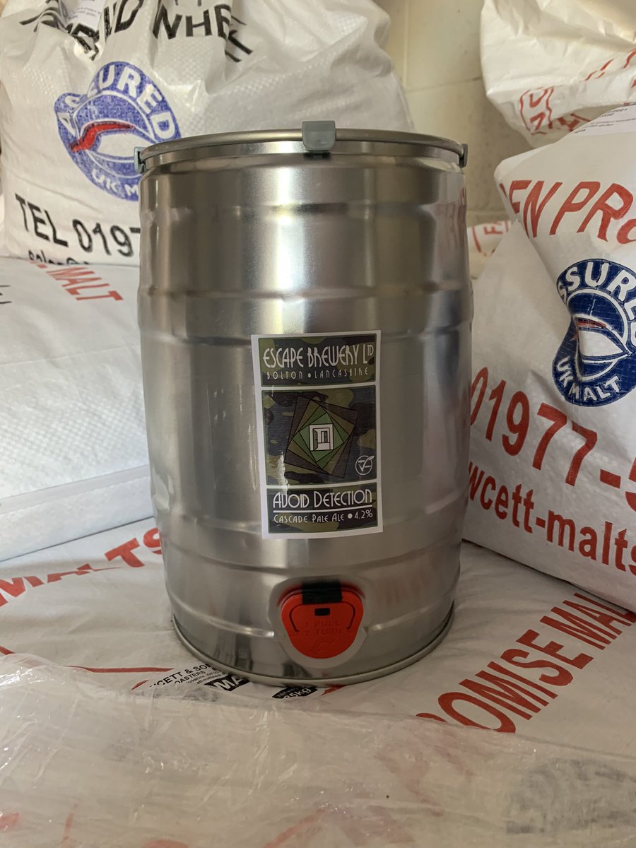OldPO_Adlington's tweet photo. Roll up! Roll up! Get your mini casks!
You can now buy our very own @Escape_brewery mini casks direct from our bar! Just Β£23 each!
Our 5 litre mini casks are perfect for popping in the fridge at home & sharing with friends and family.
#Adlington #Chorley #RealAle #MiniCasks https://t.co/4TOSnsXyGd