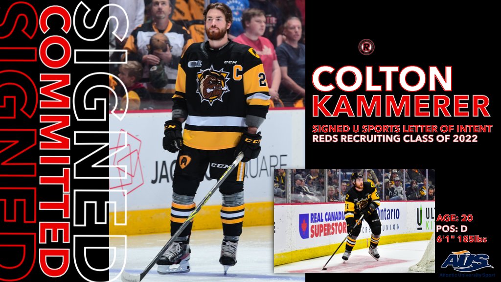 UNBAthletics's tweet image. MHKY: @UNBMHockey adds veteran D Colton Kammerer to recruiting class of 2⃣0⃣2⃣2⃣.

bit.ly/3QROLYa

#goredsgo