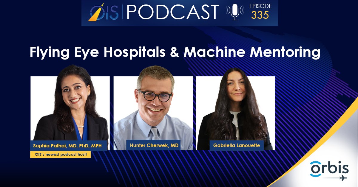 OISTWEETS's tweet photo. We’re proud to have Hunter Cherwek, Gabriella Lanouette, and Sophia Pathai of Orbis International on this week’s OIS podcast. Don’t miss it! 

#ois #oispodcast #ophthalmology #ophthalmicai

https://t.co/ksMZrA1lji https://t.co/jwRbCpxteC
