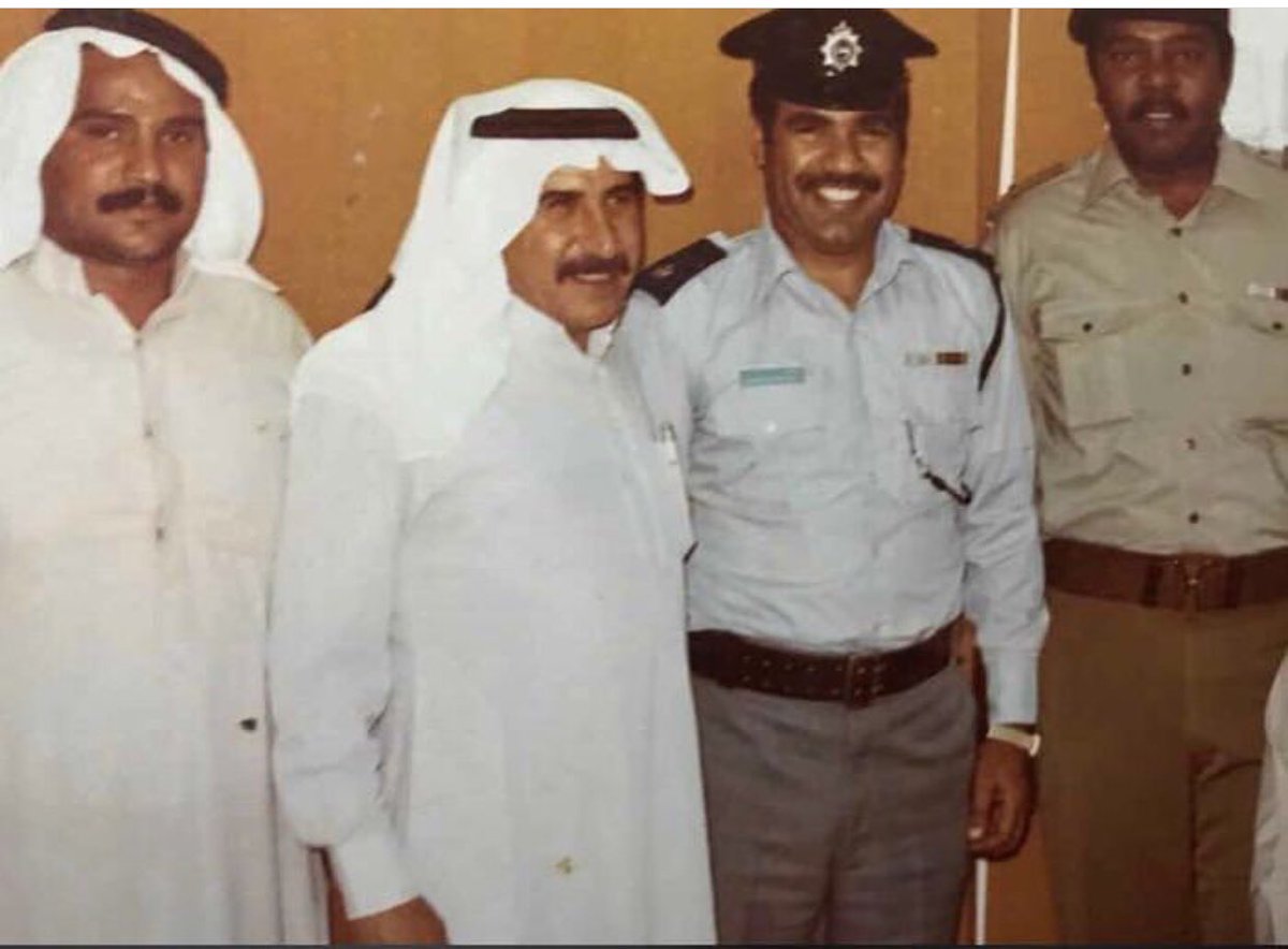 الوالد الشيخ حاچم الصديد مع الشيخ صباح الاحمد الصباح والشيخ فهد الخميري