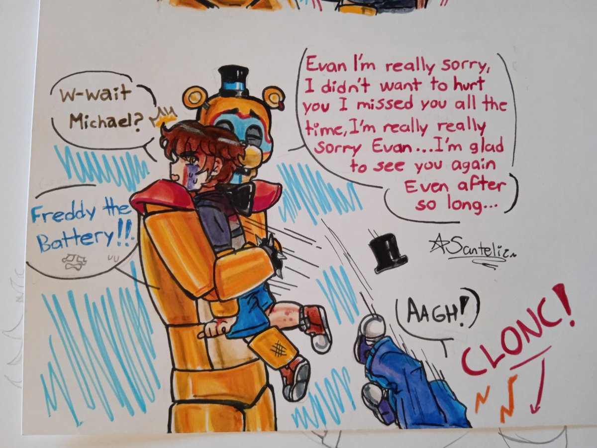 Pingail08's tweet photo. Mini adventures  with Cassidy and Evan :Glamrock Freddy .
Mini comic...#fnafsecuritybreach #FNAF #glamrockfreddy #evanafton #cassidyfnaf #fivenightsatfreddys https://t.co/pl9sGCtvmC