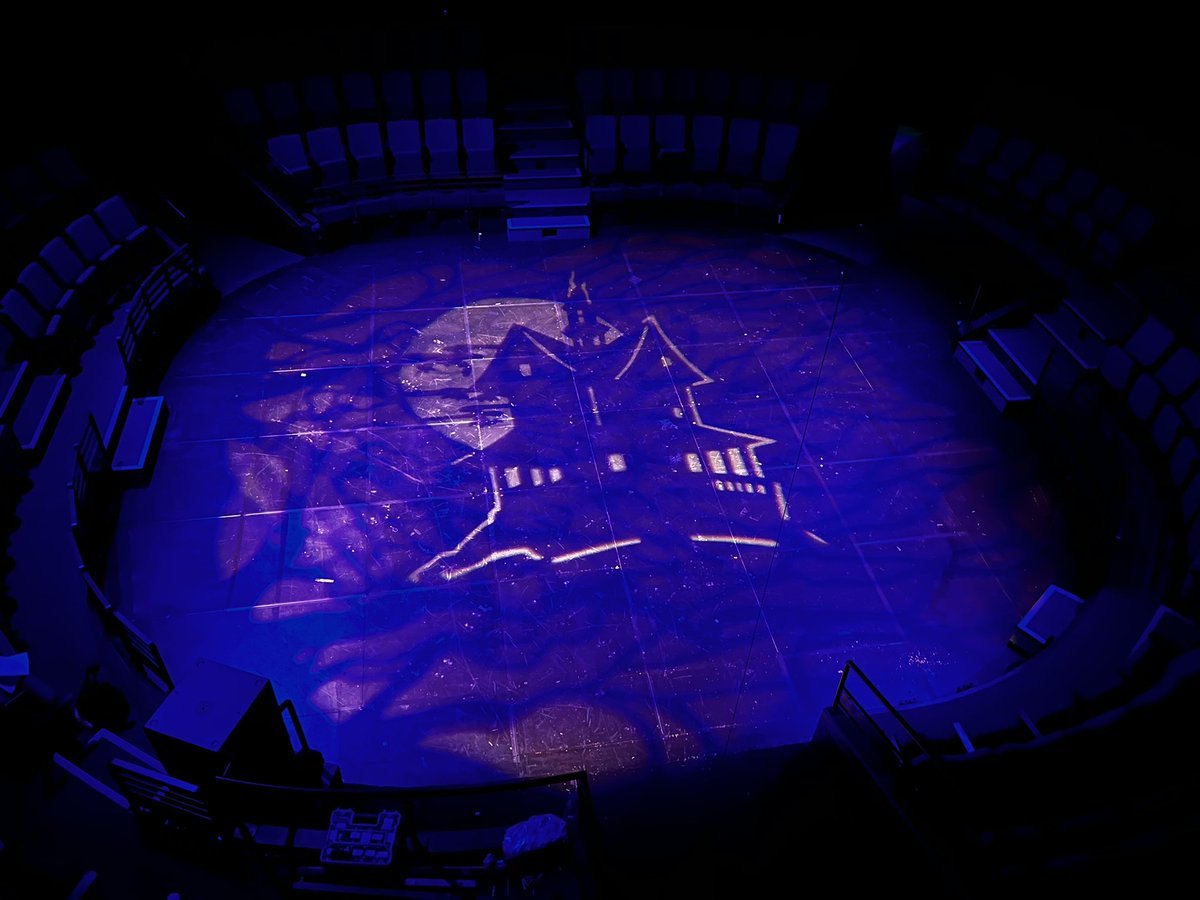 Here I am, alone again, plotting lights at the <a href="/NewVicTheatre/">New Vic Theatre</a> for our next show - “Eric’s Monster Mash”.
Little spooky here,.. :)