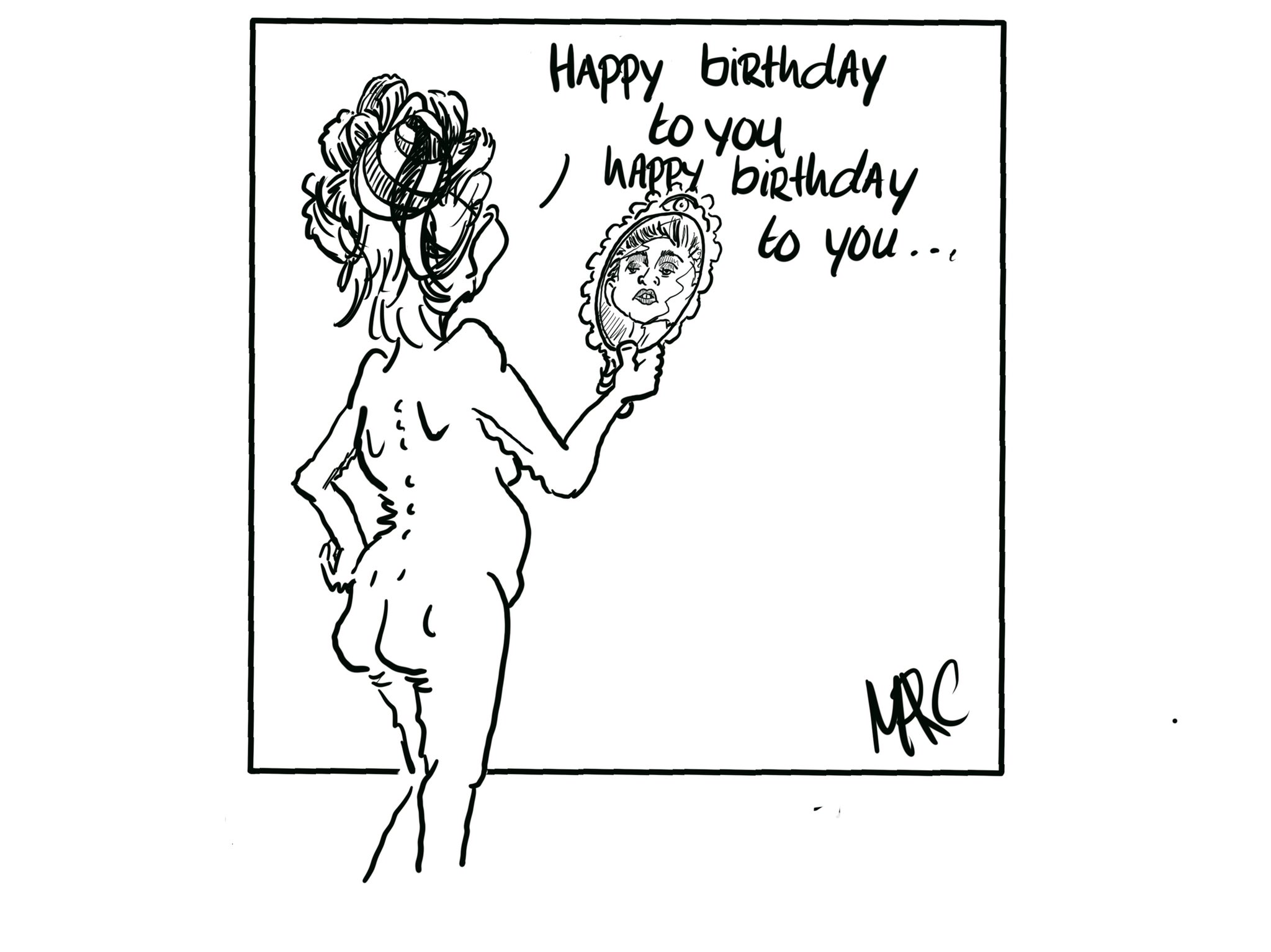  to you, happy to you.. viert haar 64ste verjaardag. 