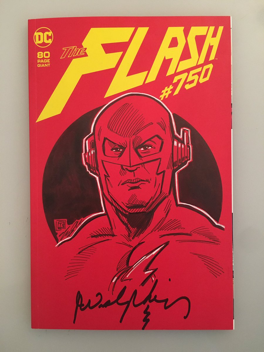 TimShinn73's tweet image. The Flash sketch cover. Signed by The Flash himself, @JohnWesleyShipp 

#theflash #flash #fastestmanalive #barryallen #sketchcover #ink #drawing