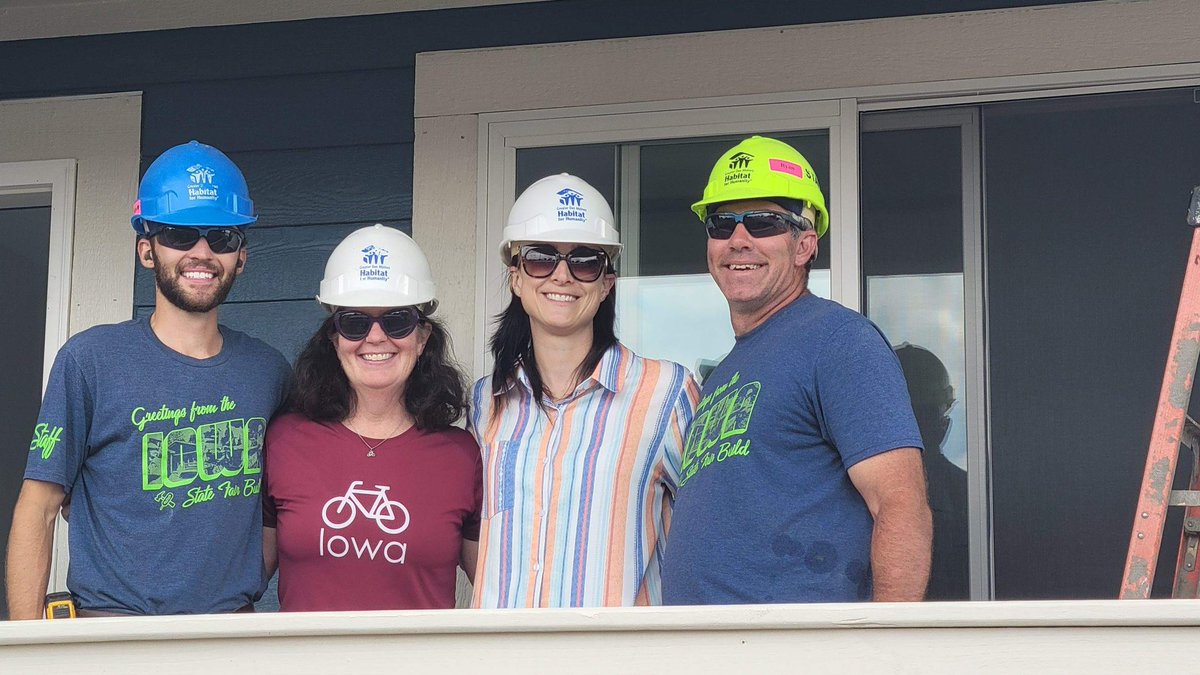 RAGBRAI (@ragbrai_iowa) on Twitter photo Stopped by the <a href="/IowaStateFair/">Iowa State Fair</a> to see our <a href="/GDM_Habitat/">GDM Habitat</a> / RAGBRAI Crew family! You wouldnāt believe how fast these two and their crew can build a house!! <a href="/MurphologyPod/">Murphology</a> Stopped by the <a href="/IowaStateFair/">Iowa State Fair</a> to see our <a href="/GDM_Habitat/">GDM Habitat</a> / RAGBRAI Crew family! You wouldnāt believe how fast these two and their crew can build a house!! <a href="/MurphologyPod/">Murphology</a>