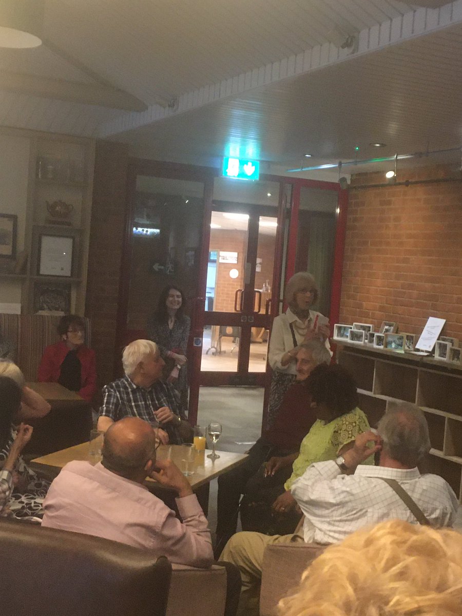 AmigoniDavid's tweet image. The amazing Romy Cheeseman opening @NewVicTheatre 60th anniversary exhibition: based on one of the nation’s theatre archival jewels it celebrates ALL the making and skills comprising theatre, from research to costume and set design: do see it!