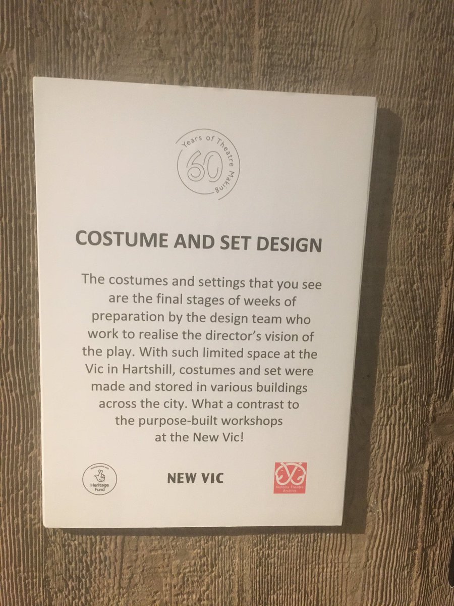 AmigoniDavid's tweet image. The amazing Romy Cheeseman opening @NewVicTheatre 60th anniversary exhibition: based on one of the nation’s theatre archival jewels it celebrates ALL the making and skills comprising theatre, from research to costume and set design: do see it!