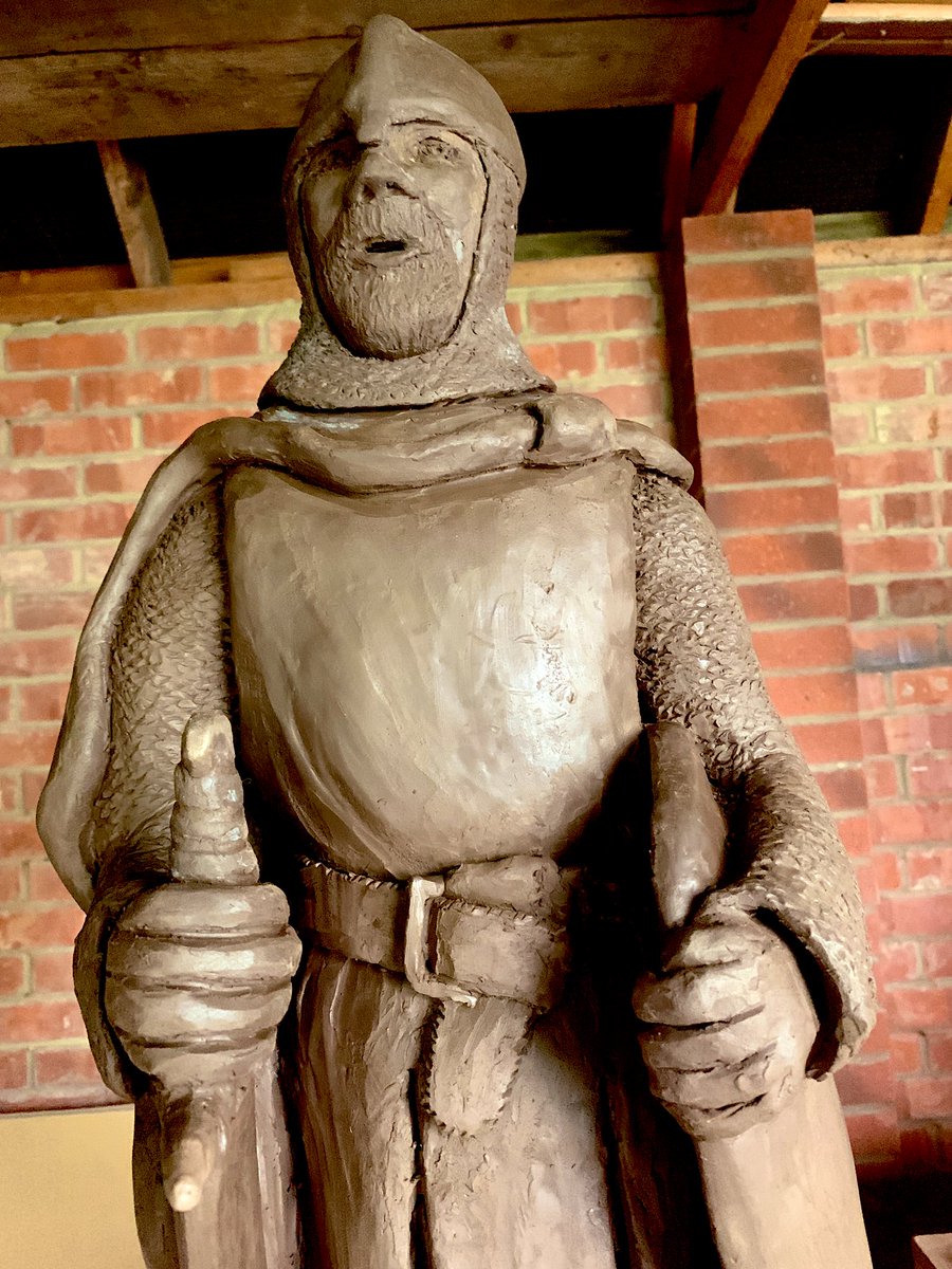 Sometimes it’s the small detail that makes the difference wasn’t happy with this sculpture of a knight until I carved the belt now it is finally starting to work #keymer #heritage #HandmadeHour