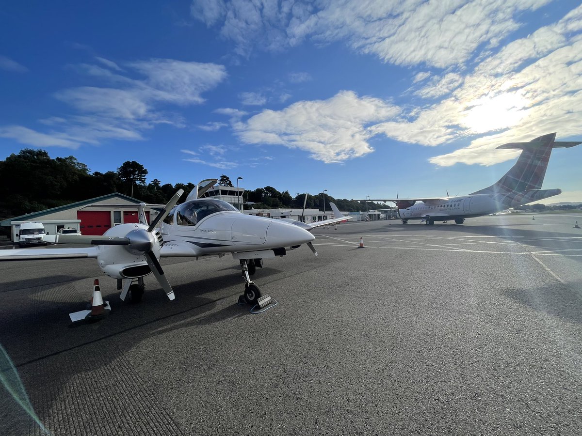 t25bear's tweet photo. Safely back at Gloucester after a long day IFR. Dundee > Kirkwall > Inverness > Gloucester #diamondaircraft #pilotstogether #girlswhofly #boyswhofly https://t.co/ZaaWCFxoco