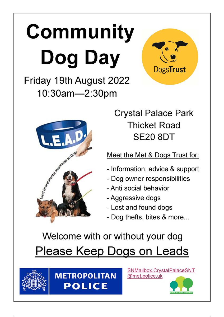 KeoghHeath's tweet photo. Come and speak with local officers on matters that concern you or with staff from @DogsTrust
Learn about your responsibilities not only to others in the community. But also to your pet. We are here to listen and to offer advice, guidance and help. #LEAD https://t.co/WFbHvMAMWa