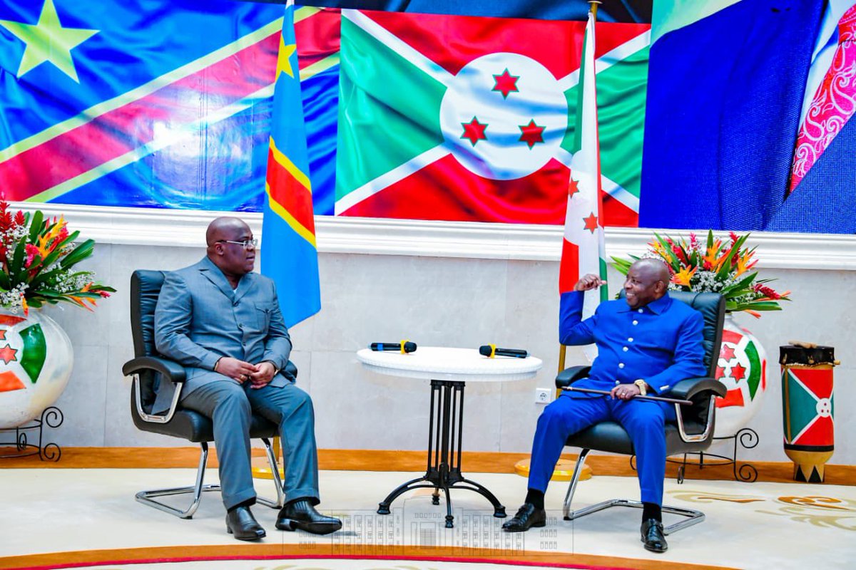 GeneralNeva's tweet photo. My heartfelt congratulations to my brother H.E President Félix A. Tshisekedi Tshilombo, President of the Democratic Republic of Congo on assuming the SADC Chairmanship. I stand ready to work closely together under my chairmanship of East African Community @jumuiya https://t.co/mOpQeCgeL4