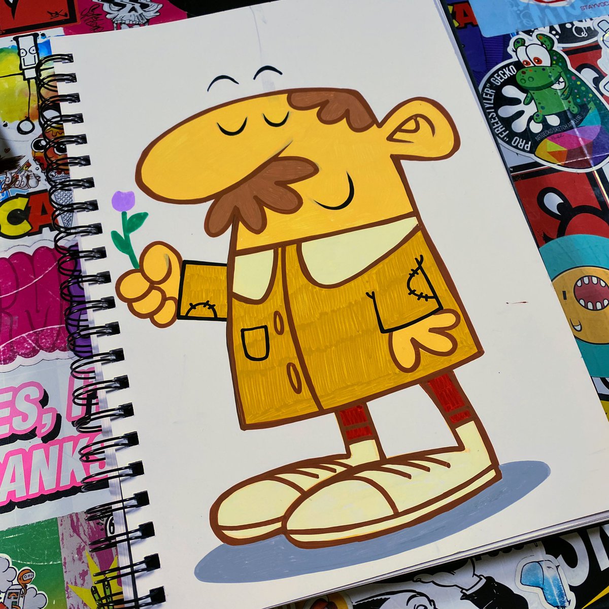 thekorpacademy's tweet photo. Another Weird Old Man for Posca Club. Based on artwork by Paul Gill ( @ArtOfDrawbridge ) #poscaclub #learntodraw #doodlewithkorp #korpacademy https://t.co/DbORJiRVDc