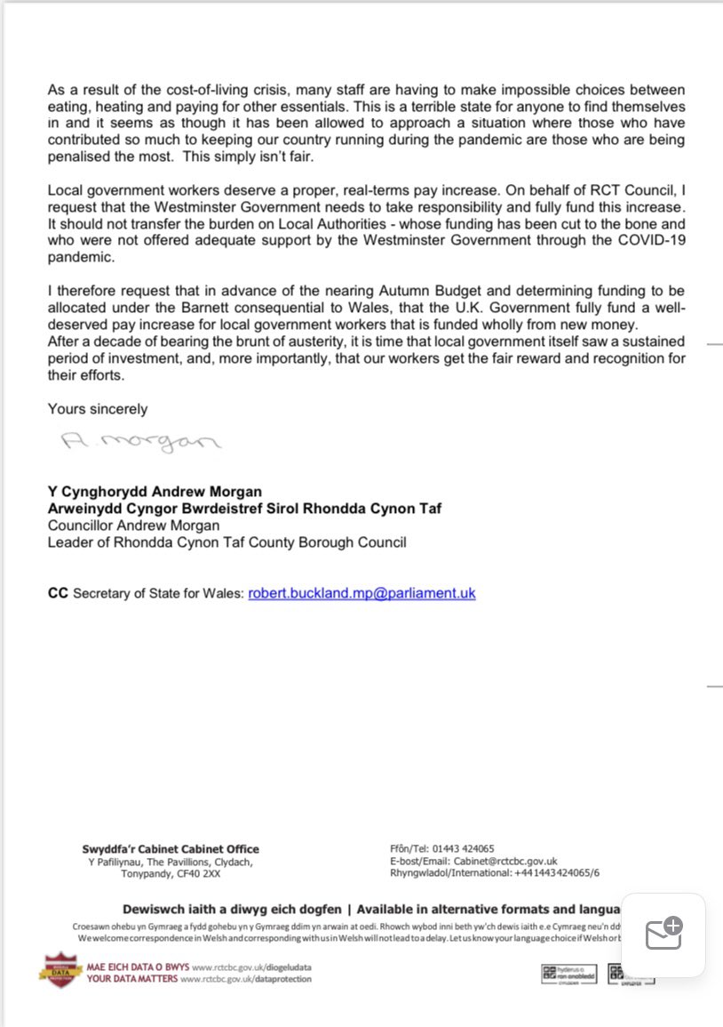 Cllr Andrew Morgan OBE tweet media