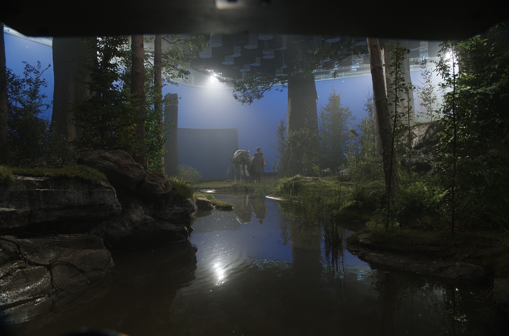 #Maleficent Matte Painting- Aurora meets Philip in the forest. Not quite as stylized as I was hoping we would do, but I got some essence of Eyvind Earle in there. Can't believe I did this 10 years ago.⁠