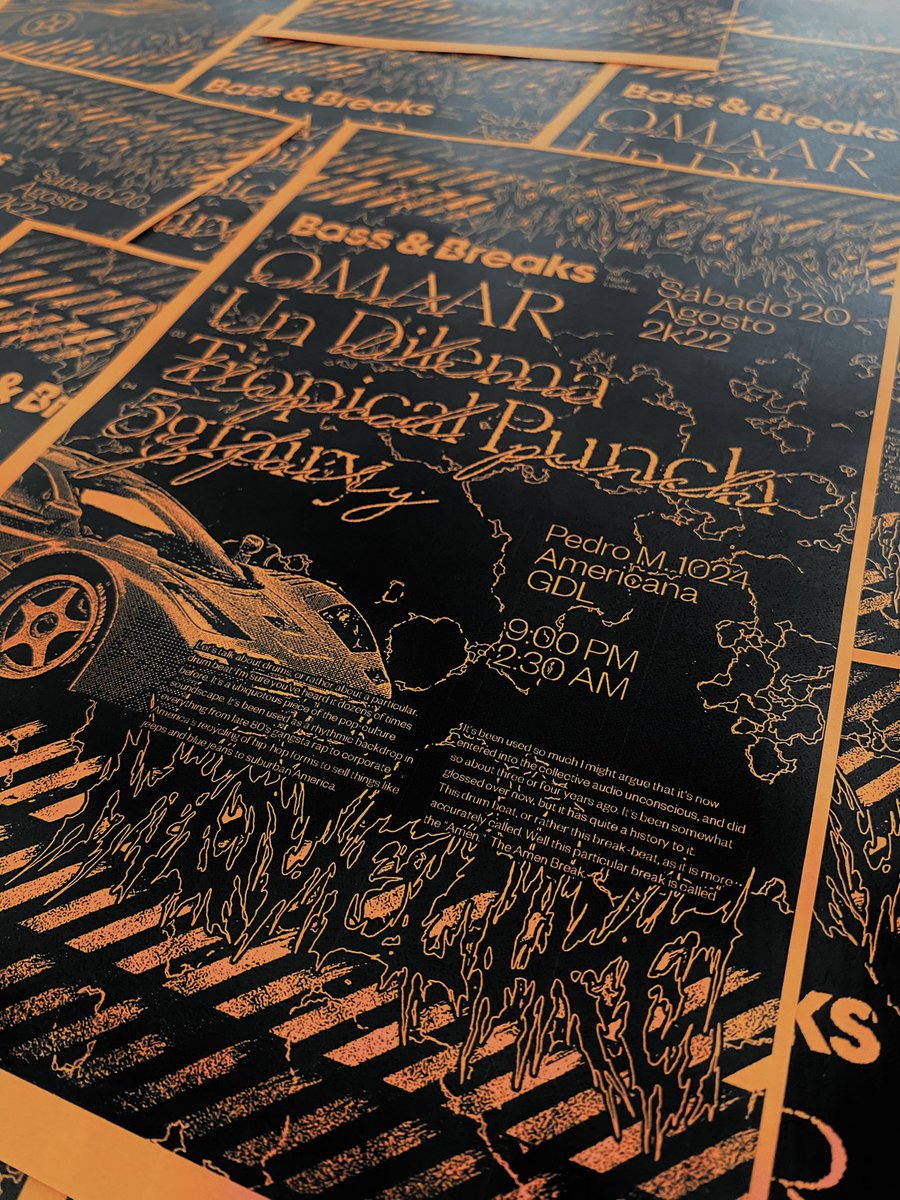 “Let’s talk about drums, or rather a particular drum beat. I’m sure you’ve heard it dozens of times before. This drum beat, or rather this break-beat, as it is more accurately called.”

Bass &amp; Breaks Vol. 2
→ bass-breaks-2.boletia.com