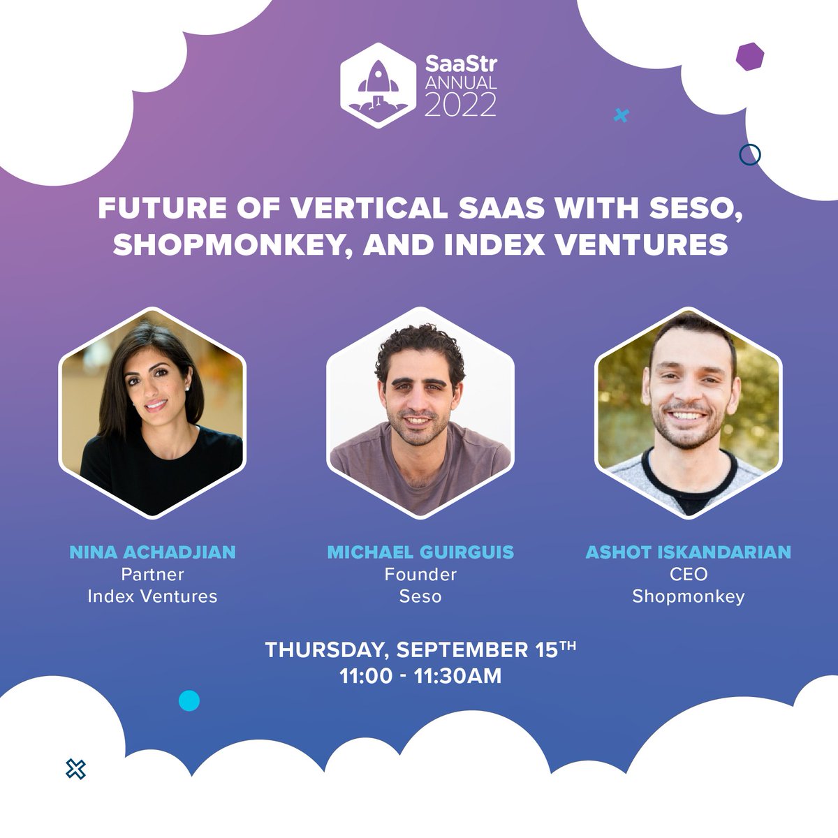 SaaStr (@saastr) on Twitter photo At SaaStr Annual, <a href="/IndexVentures/">Index Ventures</a> Partner <a href="/ninaachadjian/">Nina Achadjian</a>, <a href="/Shopmonkeyio/">Shopmonkey</a> Founder & CEO @aiskandarian, and @Sesolabor Co-founder & CEO <a href="/mguirg/">Michael Guirguis</a>, will discuss why vertical software remains a sector with massive potential, no matter the market conditions.
bit.ly/3Pdu9bS At SaaStr Annual, <a href="/IndexVentures/">Index Ventures</a> Partner <a href="/ninaachadjian/">Nina Achadjian</a>, <a href="/Shopmonkeyio/">Shopmonkey</a> Founder & CEO @aiskandarian, and @Sesolabor Co-founder & CEO <a href="/mguirg/">Michael Guirguis</a>, will discuss why vertical software remains a sector with massive potential, no matter the market conditions.
bit.ly/3Pdu9bS
