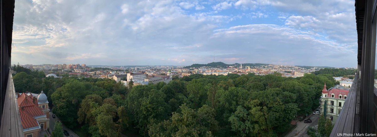 UN's tweet photo. Ukraine: @antonioguterres has arrived in Lviv, where he will meet with @ZelenskyyUa &amp; @RTErdogan before visiting Odesa. https://t.co/cs4XHAMymI https://t.co/fTi9UD3715