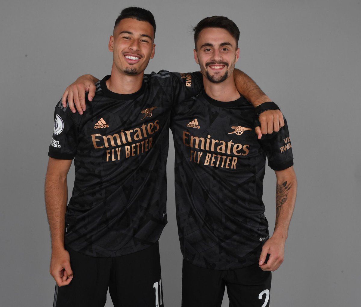 Gabriel Martinelli is in attendance at the Arsenal U21s match to watch Fabio Vieira’s first appearance for the club tonight.

These two. ❤️ #afc