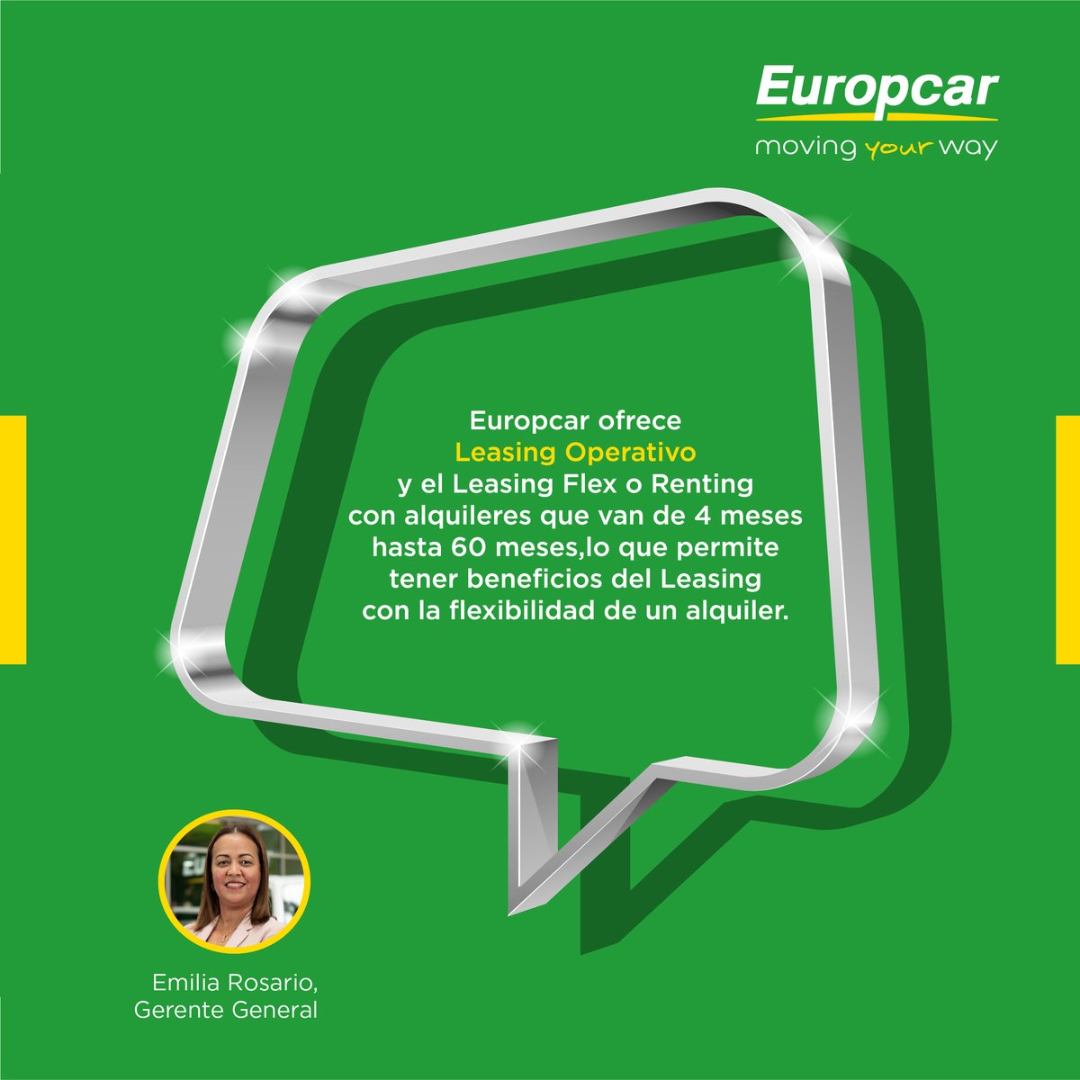Europcar ofrece Leasing Operativo y el Leasing Flex o Renting con alquileres que van de 4 meses hasta 60 meses, lo que permite tener beneficios del Leasing con la flexibilidad de un alquiler.