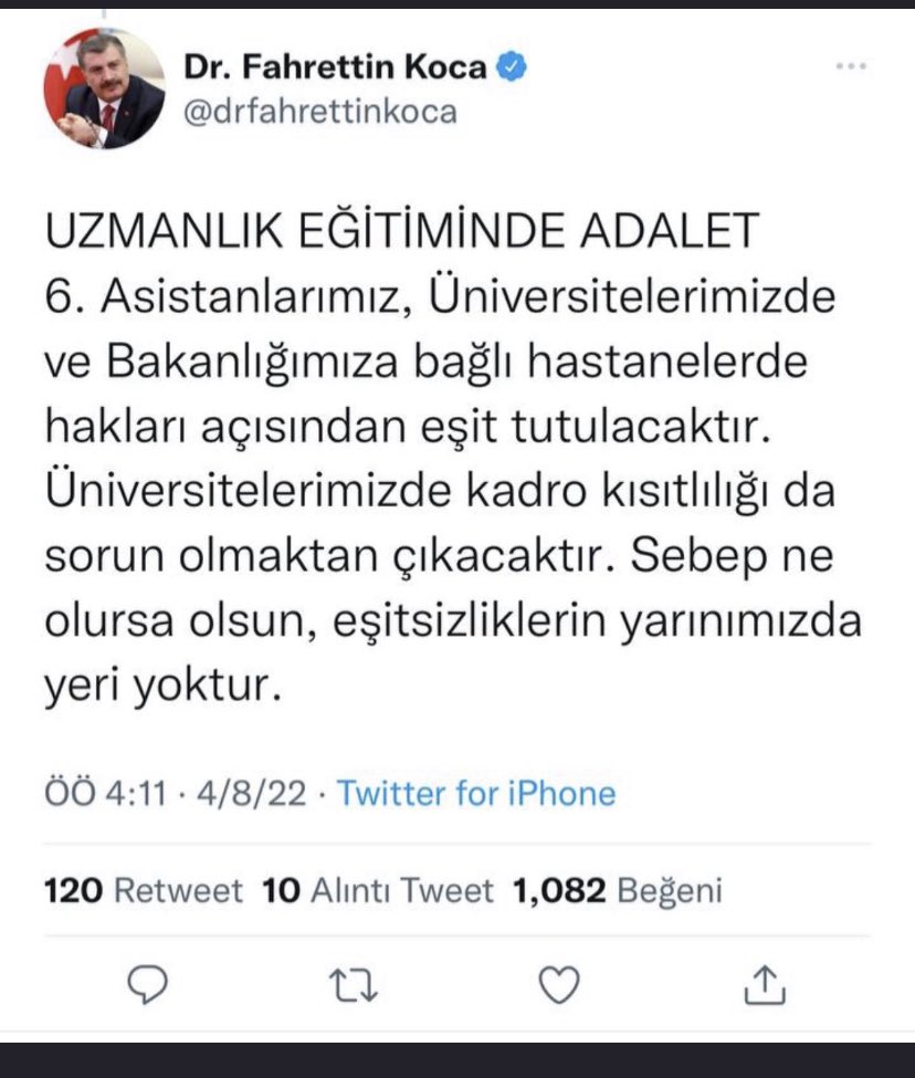 ipekbakiir's tweet photo. #SbaYökAsistanaReformYok Verilen sözler tutulsun , gerçek eşitliği istiyoruz  @drfahrettinkoca https://t.co/hWWRXD7rap