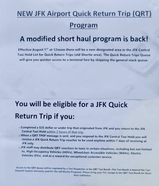 Can <a href="/nyctaxi/">NYC Taxi & Limousine Commission</a> or <a href="/PANYNJ/">Port Authority of NY & NJ</a> explain based on what factors short haul option for yellow taxi was set to $35 ? Please revisit your decision