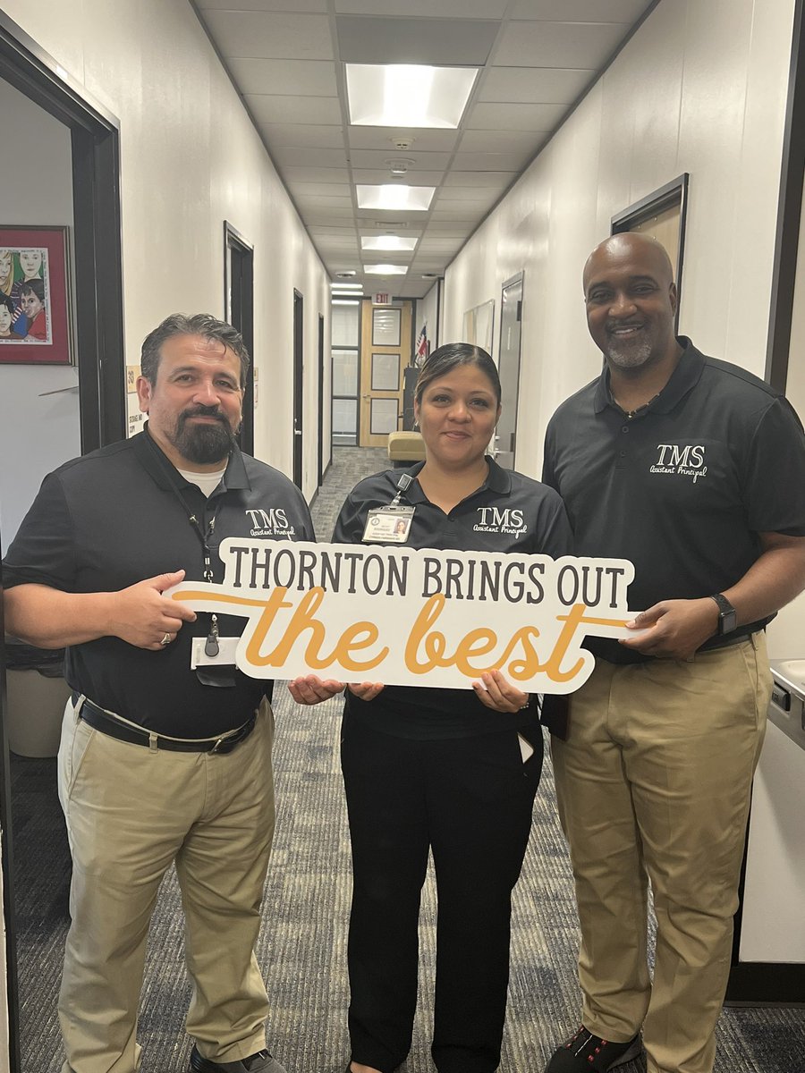 These AP’s <a href="/ThorntonCFISD/">Thornton MS</a> ROCK! 
Unleash the Super-Leader!
They are all in with Making Thornton Middle School Matter! <a href="/CyFairISD/">Cypress-Fairbanks ISD</a> <a href="/CFISDStuSrvcs/">Student Services</a> @SuptMarkHenry <a href="/BertoAbitua/">Berto</a> <a href="/brodriguez1225/">Becky Rodriguez</a>