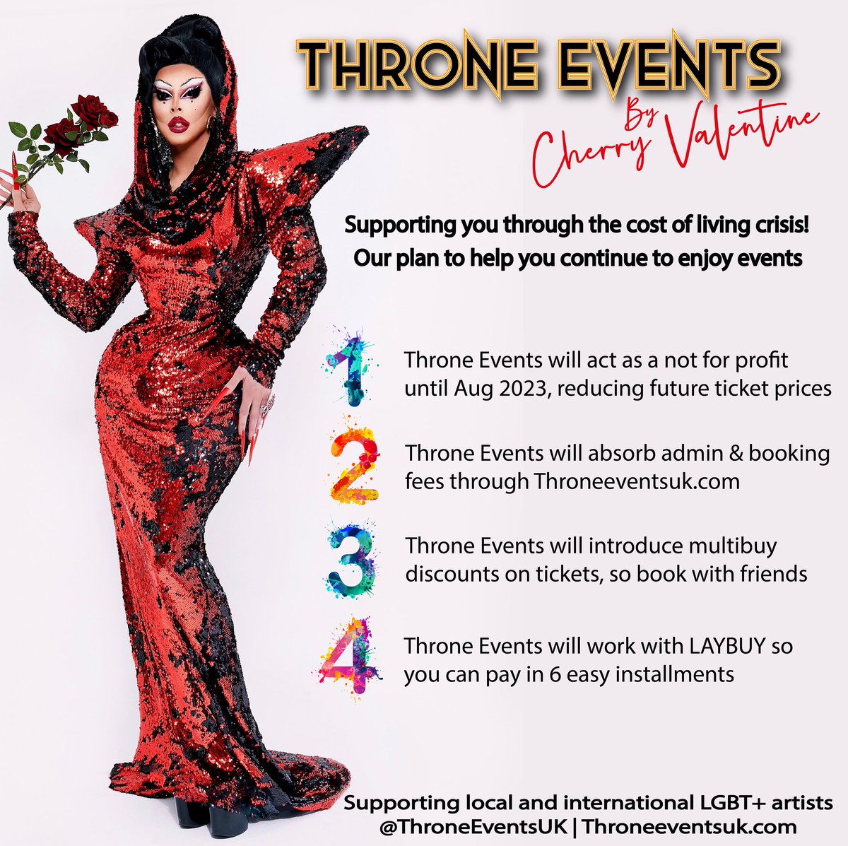 ANNOUNCEMENT!

View our full statement on our insta page @ throneeventsuk

Supporting local and international LGBTQ+ Artists and the wonderful Drag fans!

#supportlocaldrag