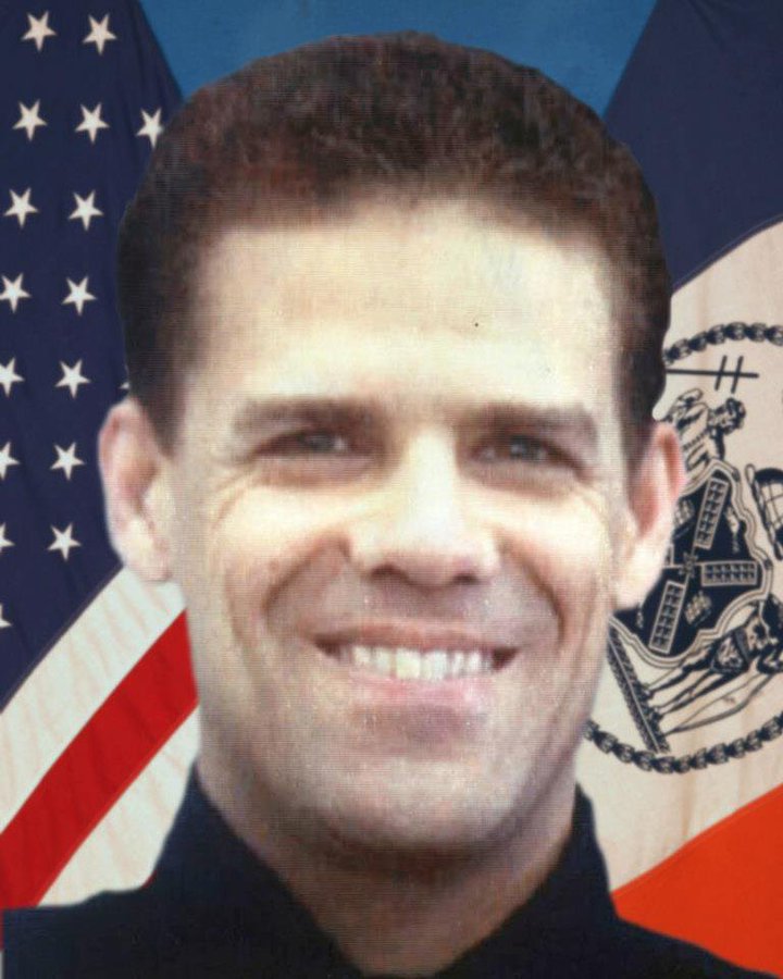 NYPDnews's tweet photo. Police Officer John Perry, 40 Pct. End of Tour - 9.11.01 #NeverForget https://t.co/47nV3yUMNM