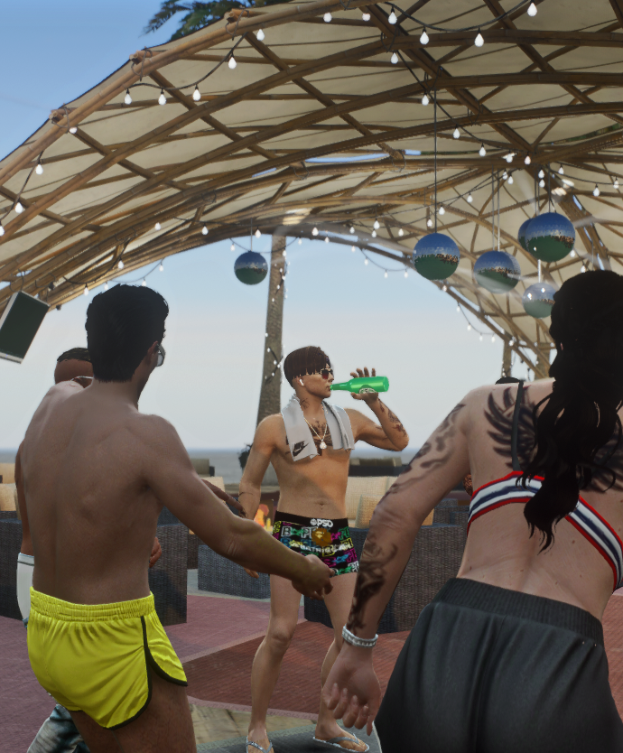 ElementalRP_'s tweet photo. Party at the Cabana πΎποΈ
#ElementalRP #ElementalRolePlay #FiveM #roleplay #GTA #GTAV #GTAOnline #Beach #FiveMServer https://t.co/La3hohQDEU