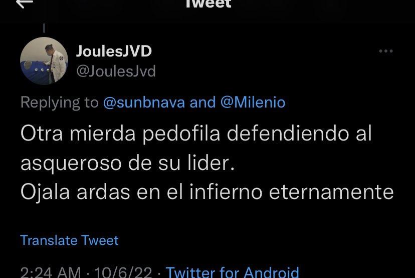 sunbnava's tweet photo. @AlexDominguezB Y como estos tengo muchos, lo que causan TUS notas tendenciosas. ¿Porqué no asumes la responsabilidad? Tener un espacio en los medios e incitar a la audiencia al ODIO y DISCRIMINACIÓN es GRAVÍSIMO. Deja el papel de víctima, porque no solo nos amenazan, nos agreden por tu culpa. https://t.co/NbrD69QrEt
