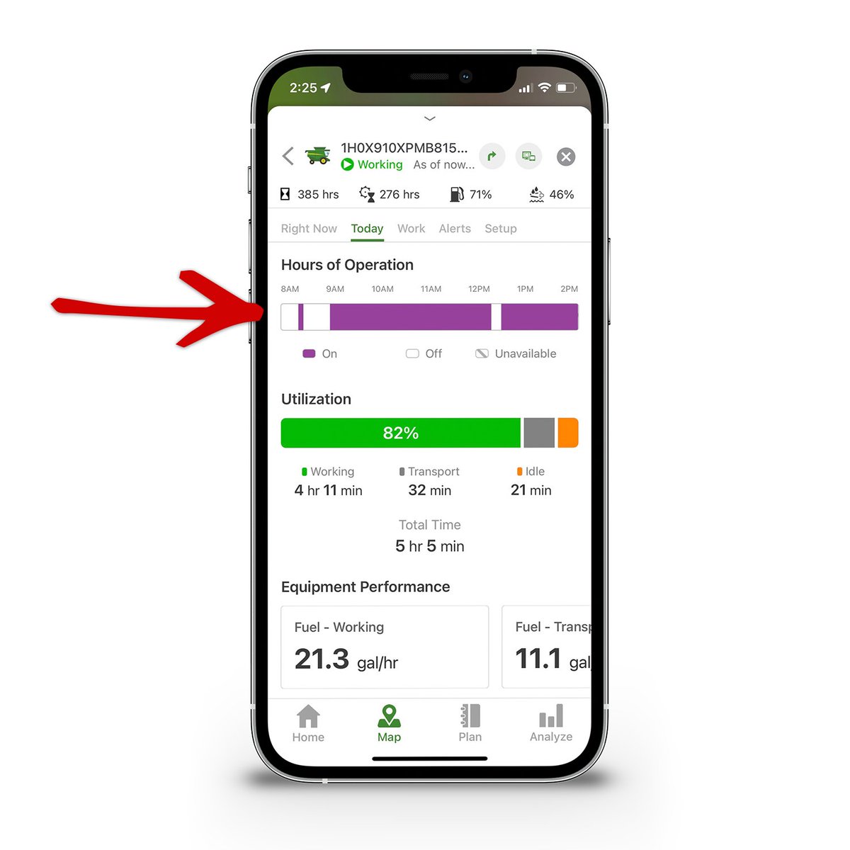 Kyle Plattner (@kyleplattner) on Twitter photo The latest release of <a href="/JohnDeere/">John Deere USA</a> Operations Center Mobile adds a simple Hours of Operation chart so you can see when any piece of equipment was operating—just tap on it and select the Today tab. The latest release of <a href="/JohnDeere/">John Deere USA</a> Operations Center Mobile adds a simple Hours of Operation chart so you can see when any piece of equipment was operating—just tap on it and select the Today tab.