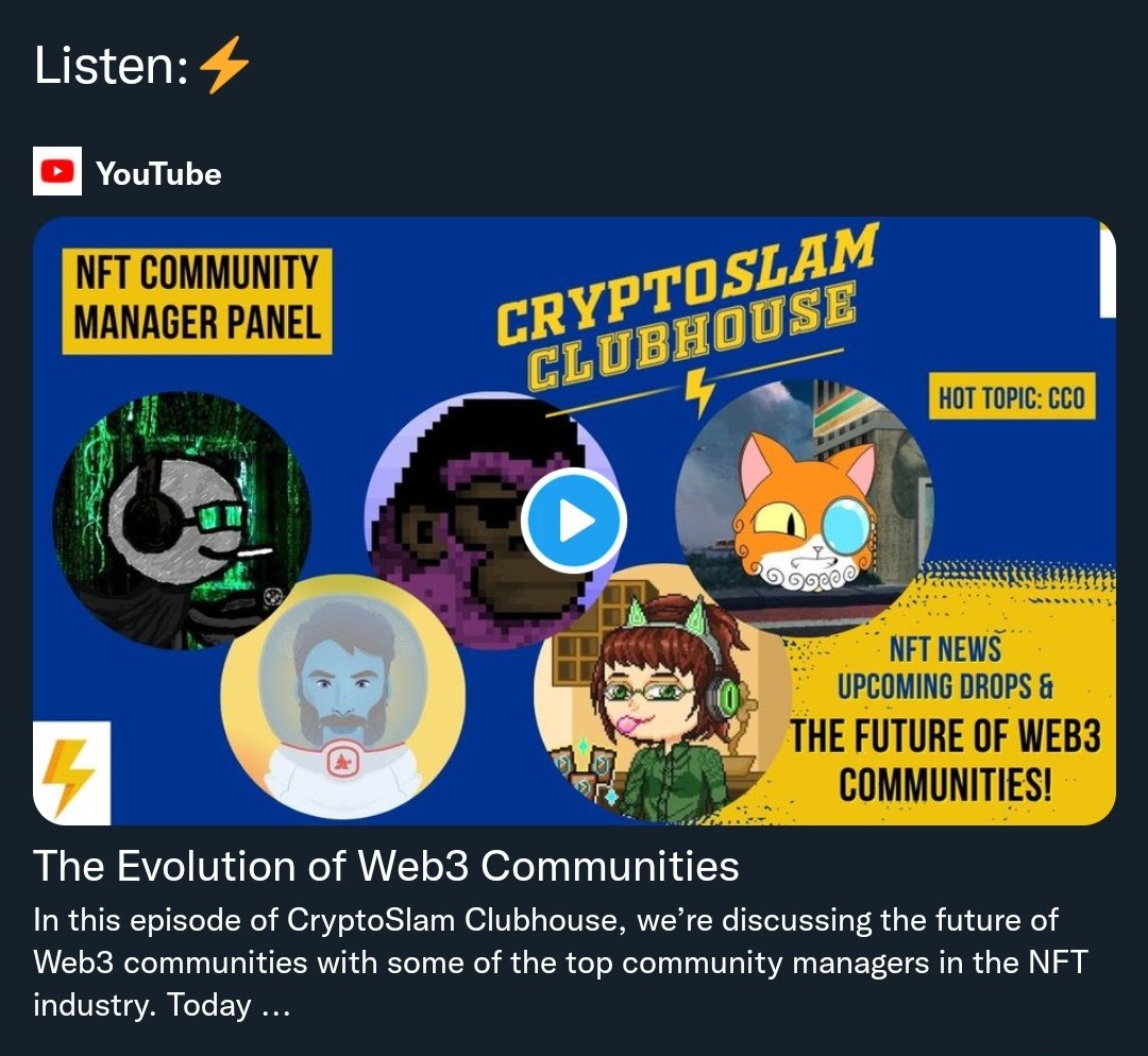 🟩🟩🚬🎙️ thank you for having me <a href="/cryptoslamio/">CryptoSlam!</a> @bluejays_nft