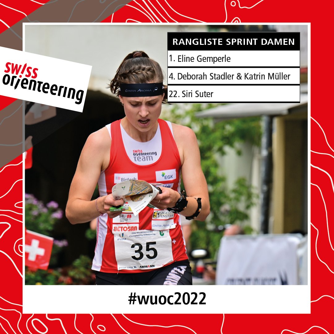 SwissOTeam's tweet photo. Traumauftakt zur Studierenden-WM für die Schweiz: Eline Gemperle gewinnt Gold, Timo Suter Silber im Sprintrennen in Biel. Mehr dazu: https://t.co/nbN7eYnsmX https://t.co/ikkJZDwNvk