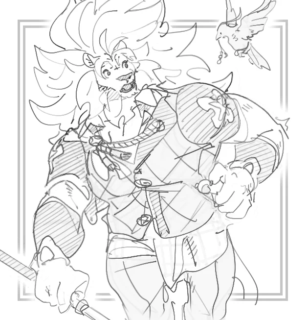 Got a bit more time now so, back to this nonsense
This was the most popular character from before, "the loyal"
apologies in advance, but not really 