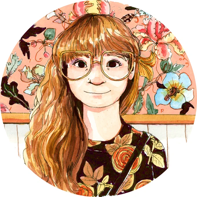 quick self portrait!! 