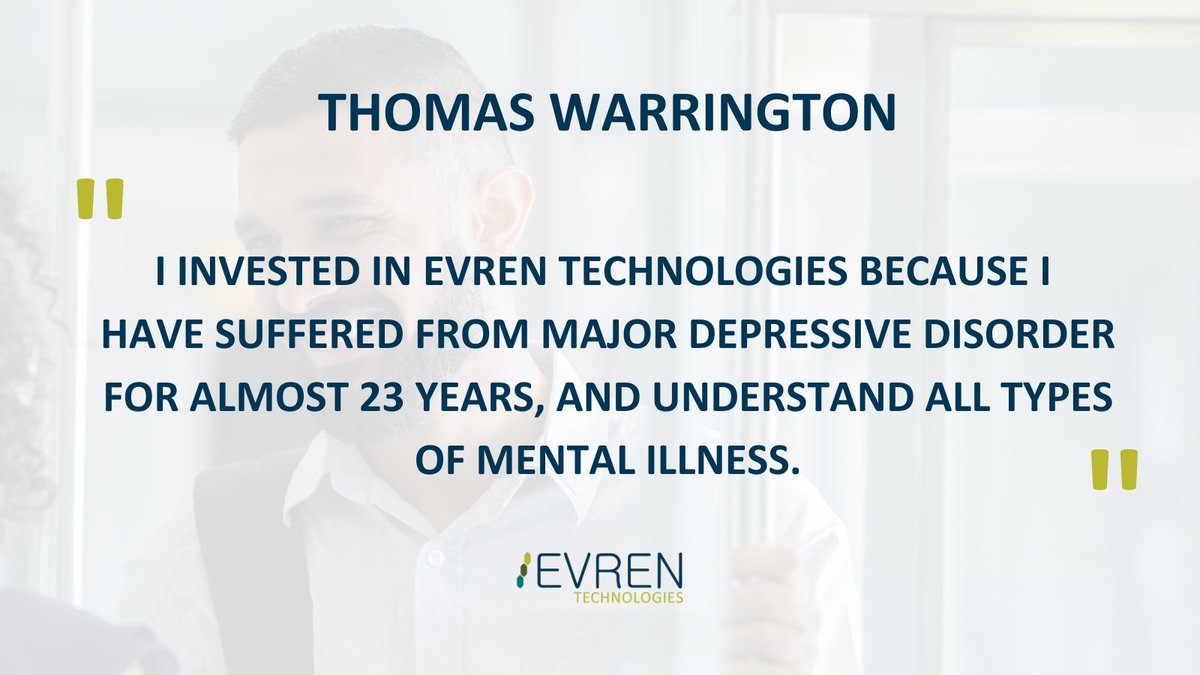 Check out another moving investor testimonial! 👀

Visit our raise page to learn more about creating a happier, healthier future for people with PTSD. 😌

bit.ly/3LqCjfp

#equitycrowdfunding #funding #seedcapital #REGCF #Evrentechnologies #PTSD #stimulatingchange