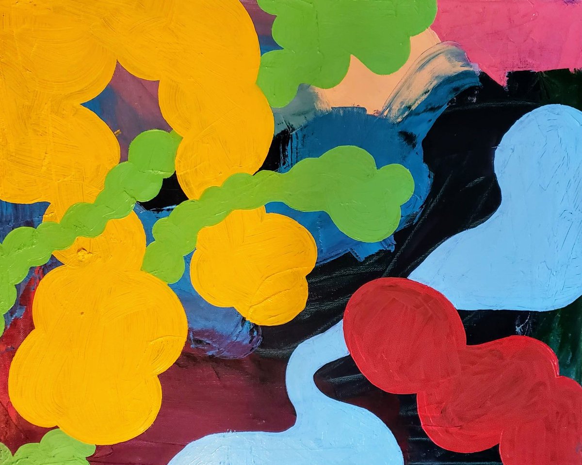 CHARTSUAPTC's tweet photo. Boiling Milk is a collaborative exhibition between two local, emerging artists who share a sense of transformation and discovery in their colorful works. 

This free exhibit will be at the Windgate Gallery until Sept 23. For more information, please go to https://t.co/lkU2eQU0ae. https://t.co/IvQxY0DDR6