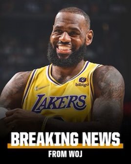 LeBron James and the Los Angeles Lakers agree to a two-year, $97.1 million agreement with a third-year player option
