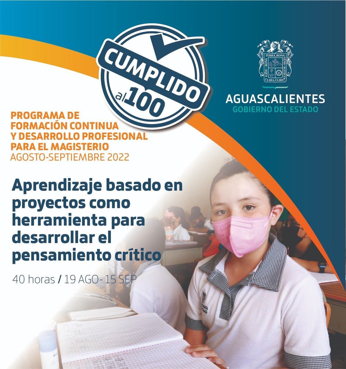 Debido al gran interés en el Programa de Formación Continua y Desarrollo Profesional para el Magisterio, se añadieron dos nuevos cursos correspondientes al periodo agosto-septiembre 2022. Inscríbete aquí ➡️ sifc.iea.edu.mx
👏🏼👏🏼 #CumplidoAl100
