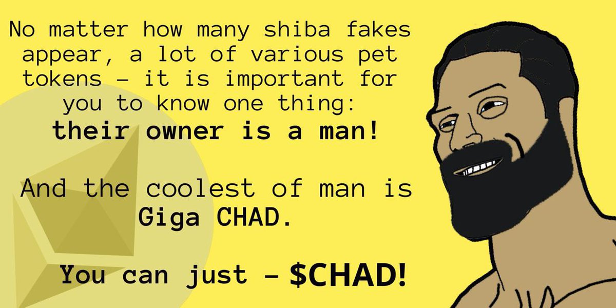 MortimerBattle's tweet photo. @DAOSHIMAL @Yourpop8 #CHAD

$CHAD https://t.co/Bk30xlASNK