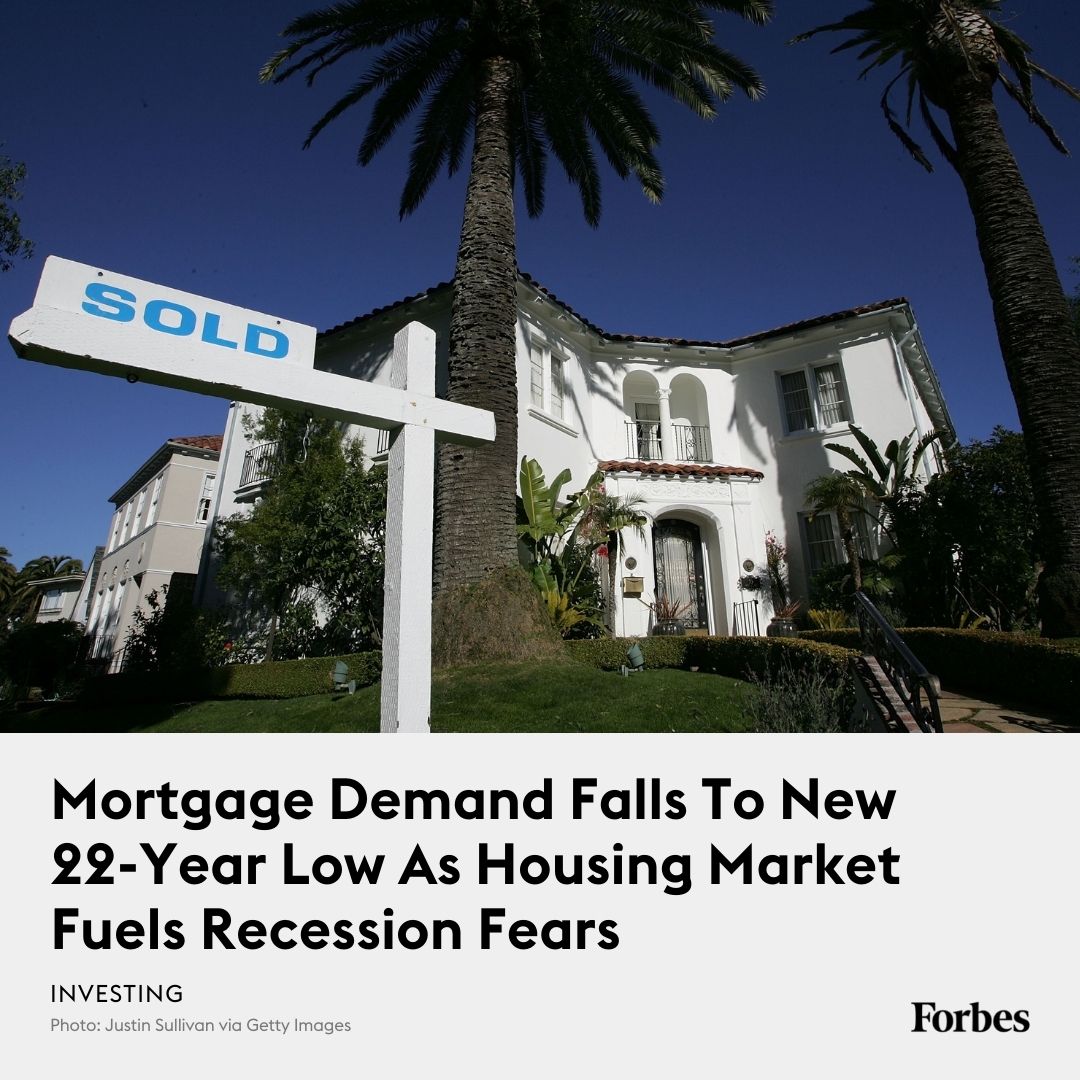 Mortgage applications fell 2.3 from one week earlier, according to the