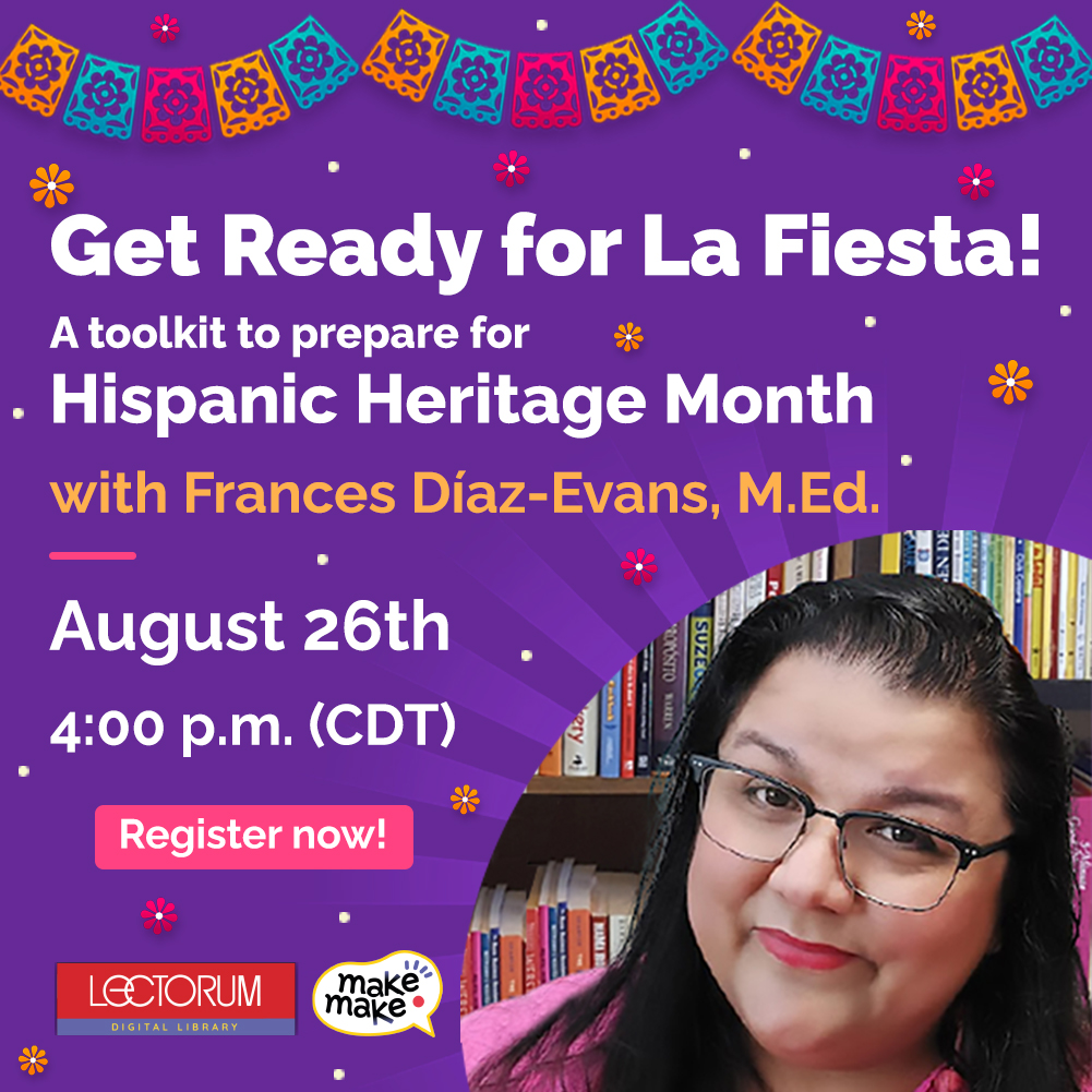 Are you wondering how to celebrate #Hispanic heritage this year? Our community parter, MakeMake will be hosting a toolkit event on Friday August 26th to share best practices on promoting Hispanic culture in a fun and engaging way. 

Registration link: forms.gle/VA8abH3PrERhEK…