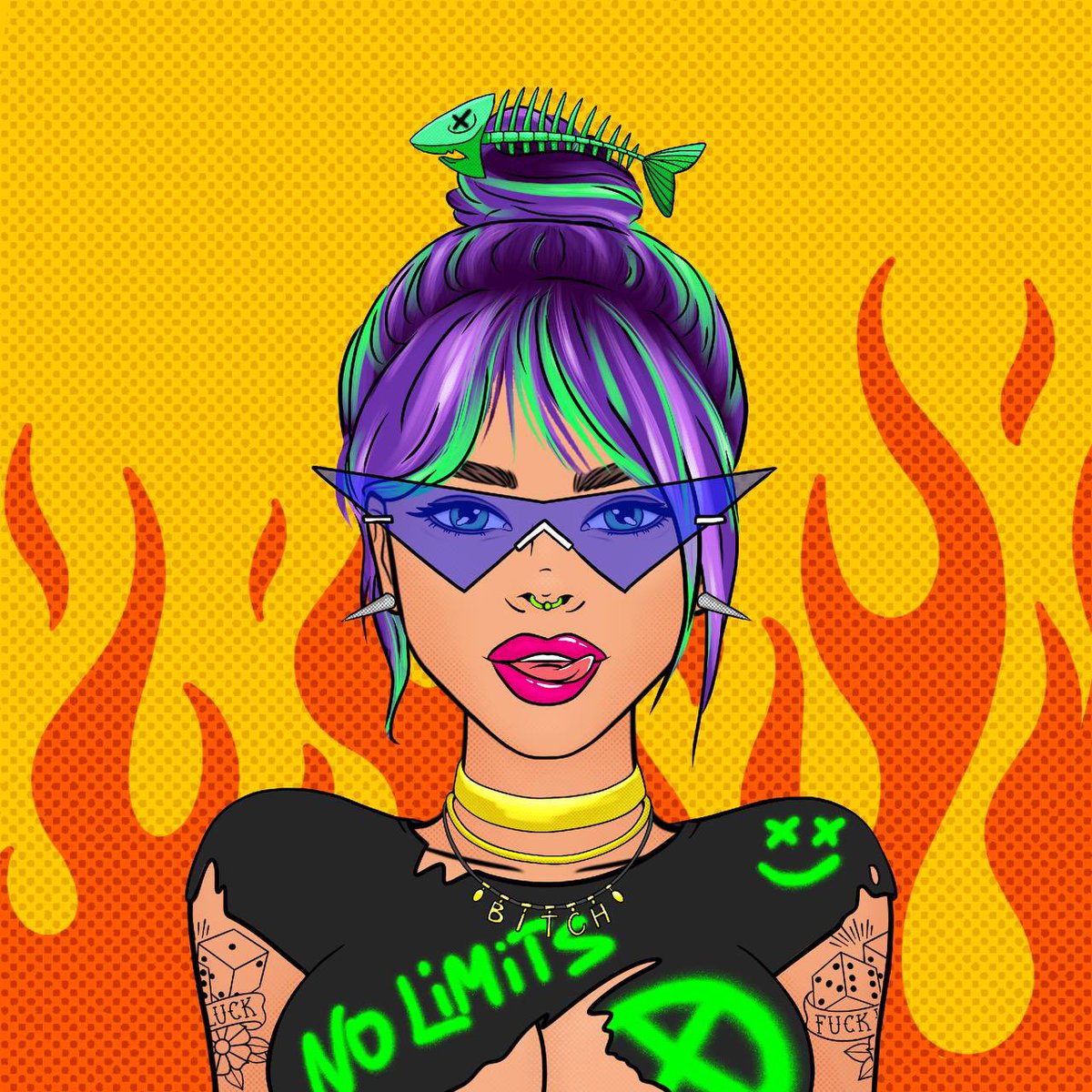 BitchezNFT's tweet photo. Rock Star BCZZZ🎸😈
Always enthusiastic, full of passion and willing to earn those stacks💸🤑This baby has super powers, trust us😉👅
#metaworld #nftart #nftchick #nftgirls #nft #trending #femaleartists #ETH #cryptocommunity #BCZZZ #metagirl https://t.co/hqnEZuRKoG