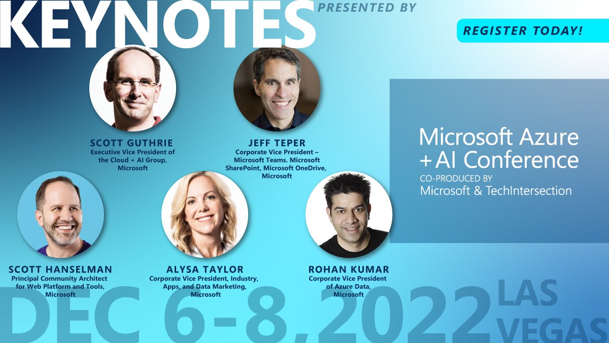 The Microsoft Azure + AI Conference (AzureAIConf) / Twitter