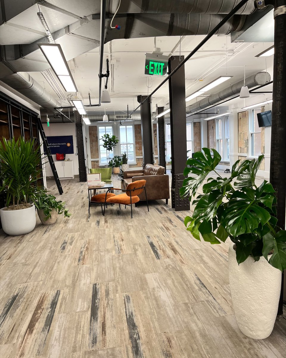 NaturaHQ's tweet photo. Plants are the perfect addition to help soften industrial-style buildingsπ±
#stayPLANTED #KEEPitREAL #PEOPLETHRIVE #Natura #plantinstall #industrial #compliment #enhance #design #plantdesign #interiordesign #biophilicdesign #biophilia #plants #Plantsmakepeoplehappy #texas https://t.co/guuq4Nn3MP