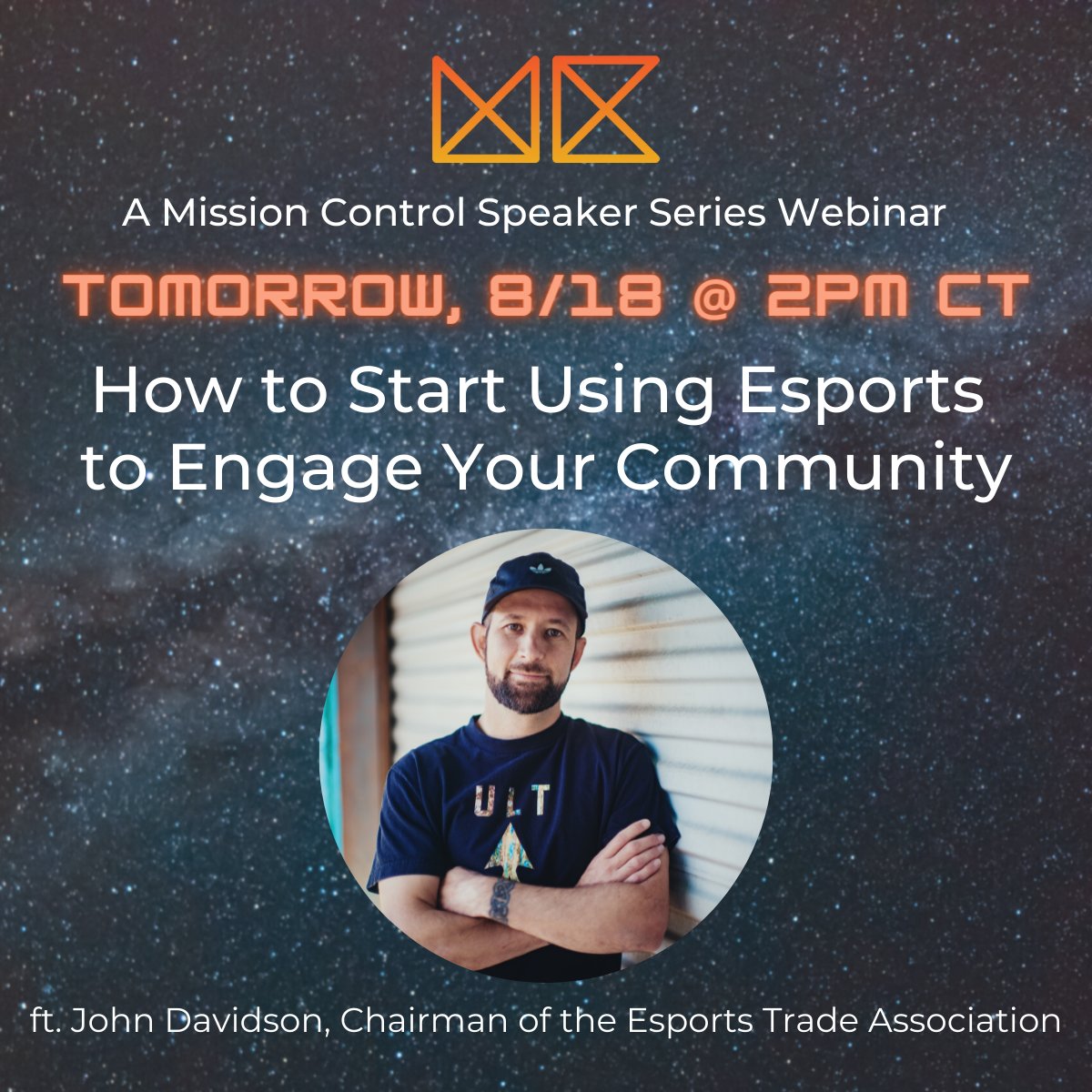 Asking yourself where to start with esports? Register for our Speaker Series webinar taking place TOMORROW to hear from John Davidson, founder of DLC, on how you can effectively approach, engage, and grow with the gamers in your community.

link: bit.ly/speakerseries-…