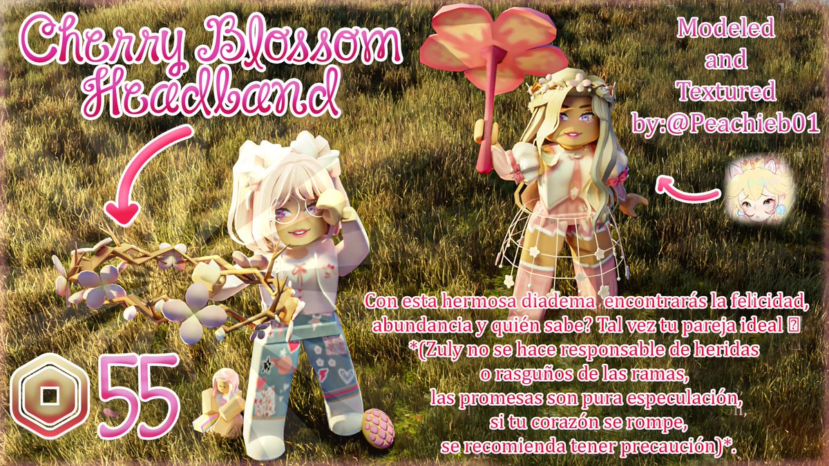 🌸Zulyyytooos!!!🌸

Me complace informarles que tenemos un NUEVO ÍTEM 🌸en el catálogo de roblox, espero que les guste tanto como a mi 💕

Recuerden usar mi ⭐ StarCode: ZulyYT ⭐
Y Darle Favoritos 💖💖
roblox.com/catalog/106209…